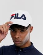 Fila Linea Cap With Large Logo In White