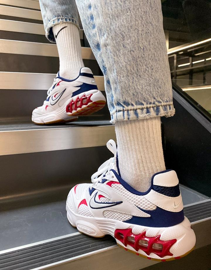 Nike Zoom Air Fire Sneakers In White/aura