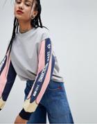 Love Moschino Crayon Sleeve Sweatshirt - Gray