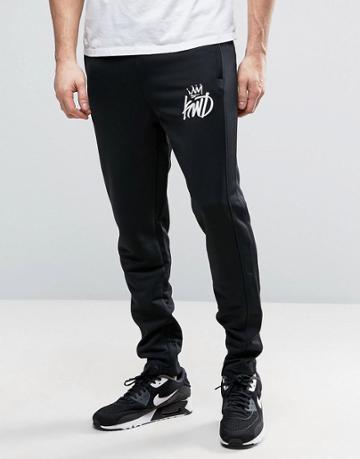 Kings Will Dream Skinny Joggers In Black With Logo - Black