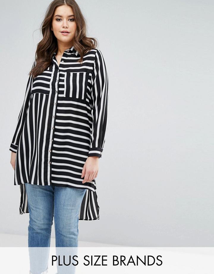 Koko Contrast Stripe Pocket Shirt - Multi