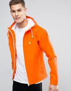 Asos Shower Resistant Parka Jacket With Logo In Orange - Orange