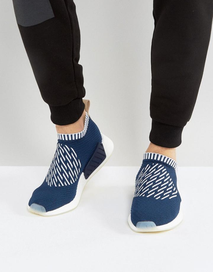 Adidas Originals Nmd Cs2 Pk Sneakers In Navy Ba7189 - Navy