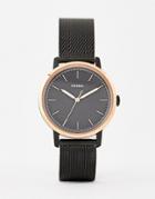 Fossil Es4467 Neely Mesh Watch In Black 34mm - Black