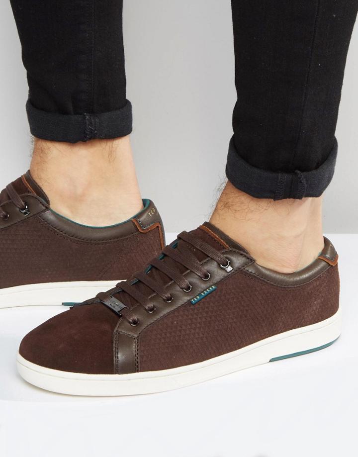 Ted Baker Owenn Suede Sneakers - Brown