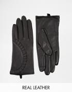 Echo Touch Leather Fan Glove - 001 Black