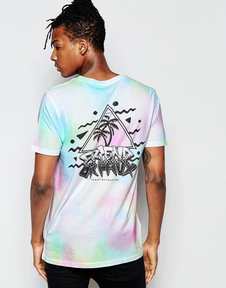 Friend Or Faux T-shirt 90's Style Print - Pink