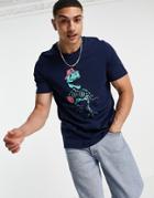Adidas Originals Dino T-shirt In Navy