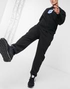 Topman Oversized Washed Sweatpants In Black