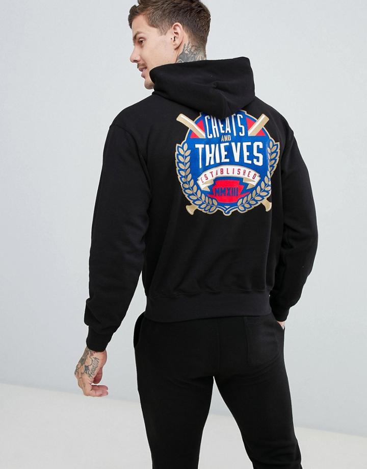 Cheats & Thieves Established Back Print Hoodie - Black