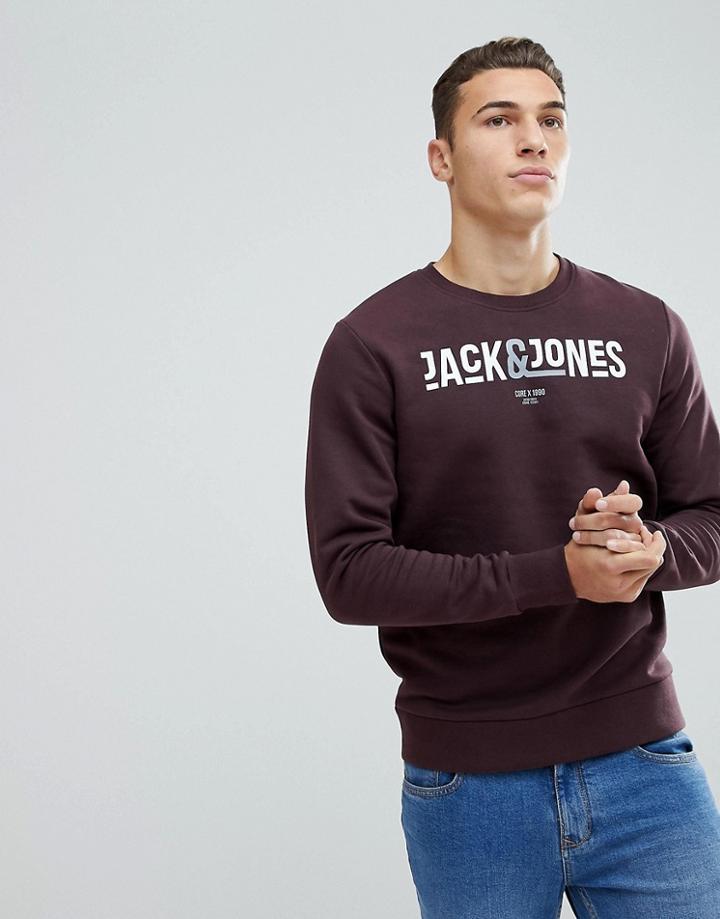 Jack & Jones Logo Sweatshirt - Red