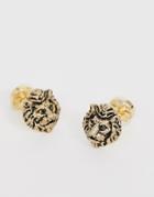 Twisted Tailor Lion Cufflinks In Gold - Gold