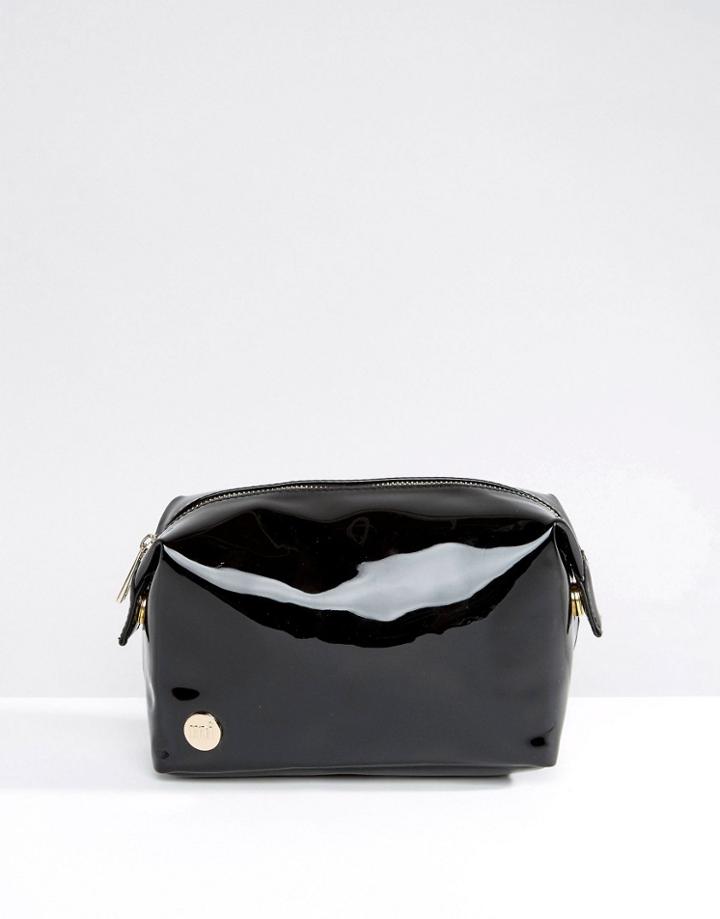 Mi-pac Make-up Bag In Black Patent - Black