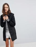 Brave Soul Raver Lightweight Jacket With Neon Zip - Black