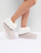Head Over Heels By Dune Boot Slippers - Pink