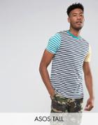 Asos Tall T-shirt With Contrast Stripe - Multi