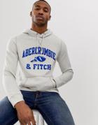 Abercrombie & Fitch Athletic Club Logo Hoodie In Gray