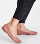 Simply Be Extra Wide Fit Ceto Ballet Flats In Dusty Pink