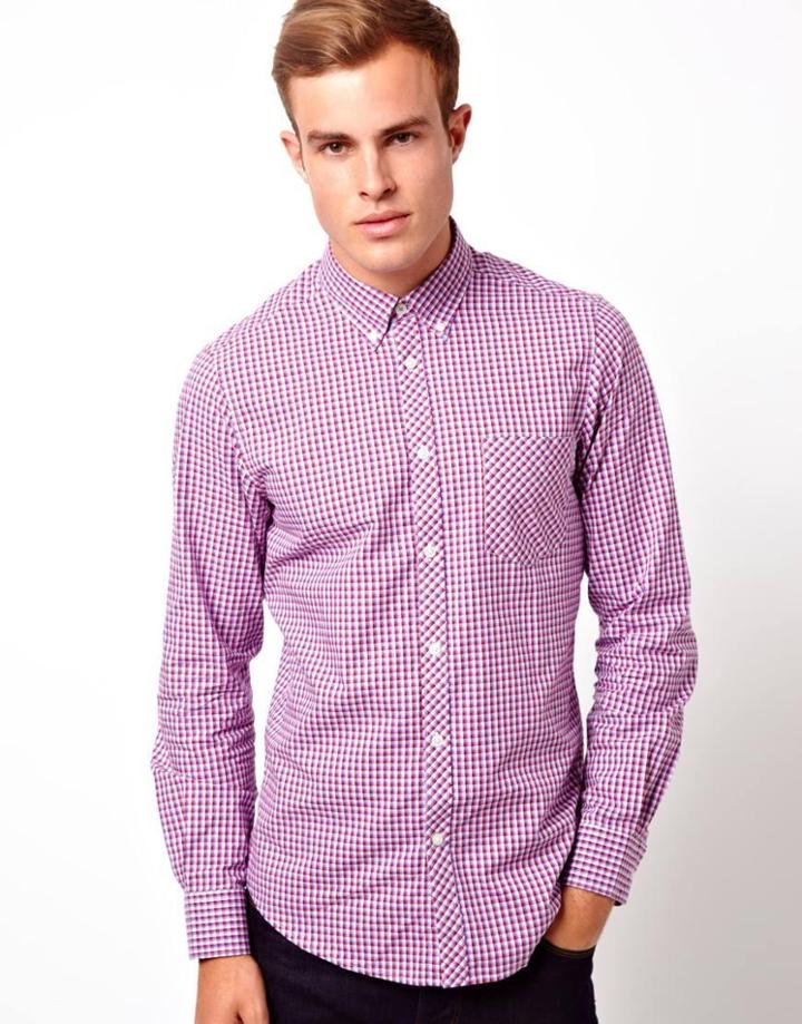 Ben Sherman Shirt Button Down Penny Collar