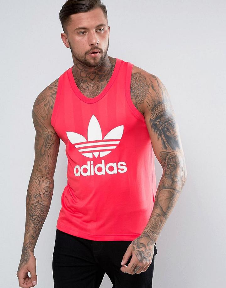 Adidas Originals Retro Tank In Pink Cf5310 - Pink