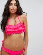 Marie Meilie Red Bandeau Top - Red