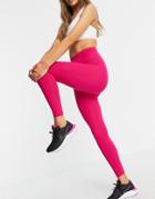 Nike Training One Luxe Leggings In Hot Pink