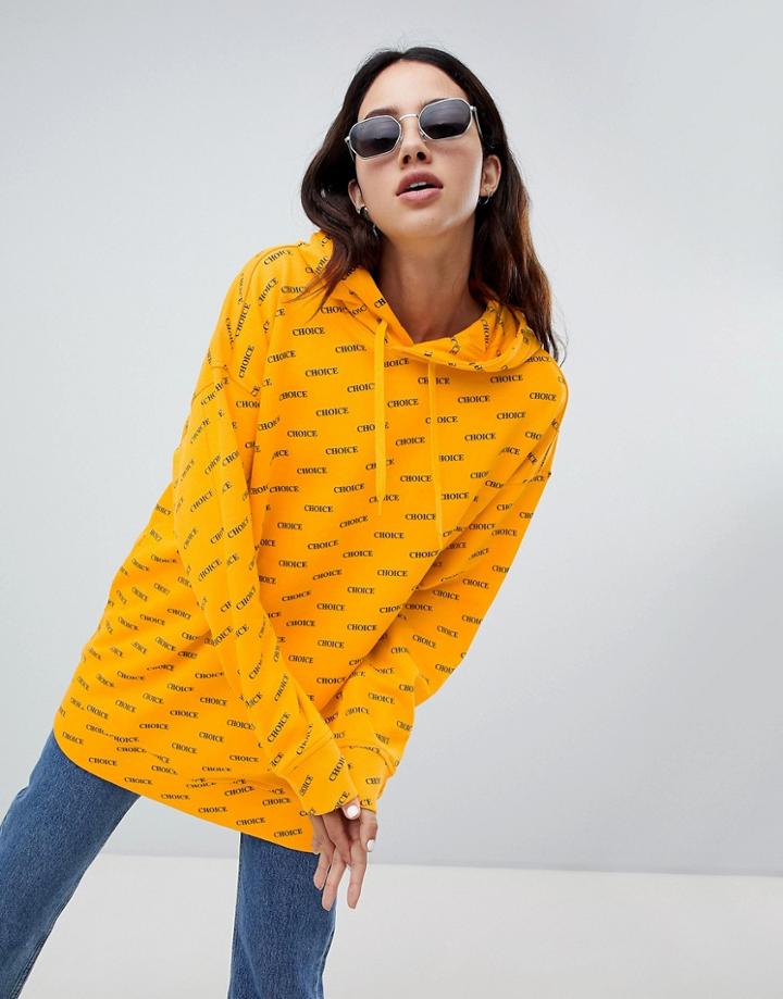 Weekday Allover Print Choice Hoodie - Multi