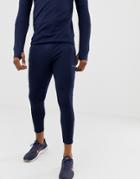 Asos 4505 Super Skinny Training Joggers With Zip Cuff In Navy - Navy