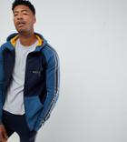 Nicce Union Paneled Hoodie In Navy Exclusive To Asos - Blue