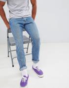 Wrangler Slider Tapered Jeans Stone Blue