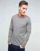 Lindbergh Slub Long Sleeve Top - Beige