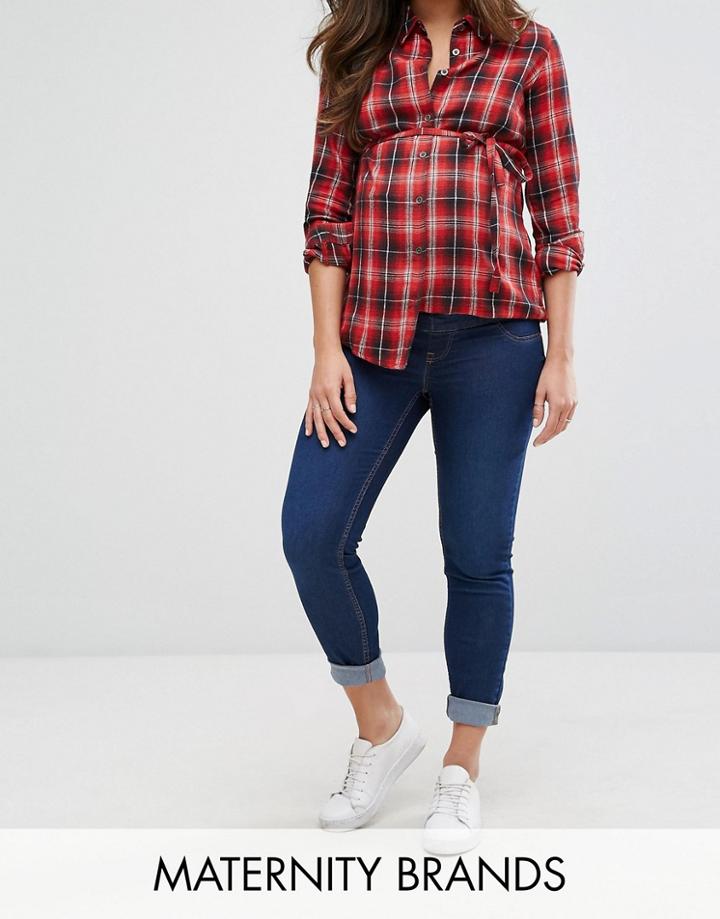 New Look Maternity Over The Bump Jegging - Navy