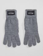 Nicce London Gloves In Gray - Gray