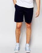 Nicce London Chino Shorts With Taped Seam - Navy