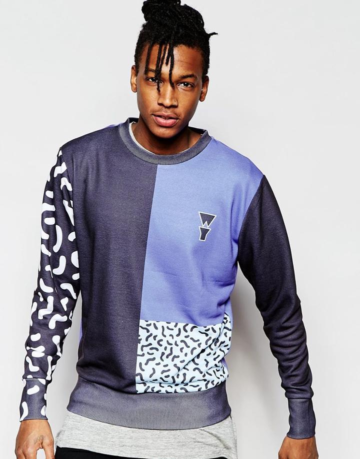 Wasted Youth Patch Sweater - Black
