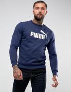 Puma Ess No.1 Crewneck Sweatshirt In Navy 83825206 - Navy
