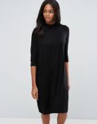 Pieces Tabitha Oversized Midi Dress - Black