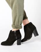 Asos Everybodys Fool Leather Ankle Boots - Black