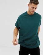 Asos Design Extreme Oversized T-shirt In Green