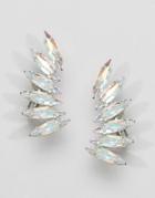 Krystal Swarovski Crystal Wing Earcuff Earrings - Silver