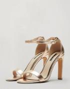 Miss Selfridge Heeled Sandals In Gold-red