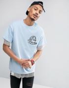 New Love Club Wave T-shirt - Blue