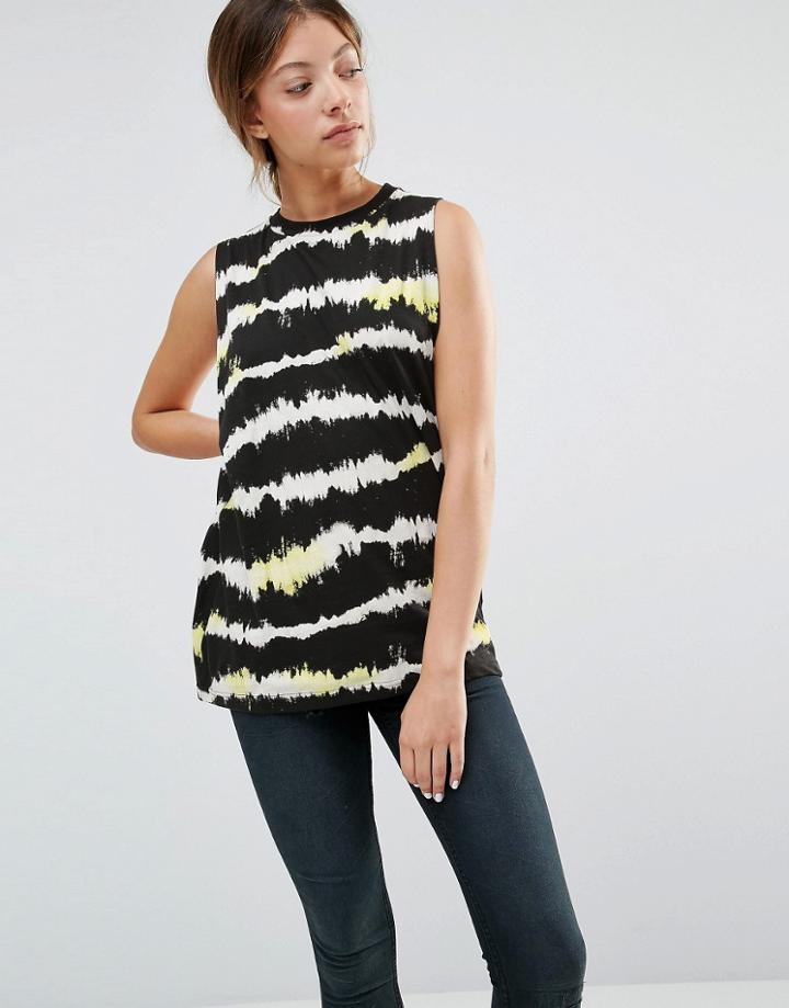 Cheap Monday Trouble Vest Top - Moon Black