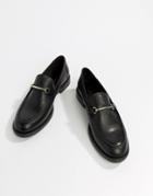 Vagabond Amina Leather Loafer With Horse-bit Detail-black