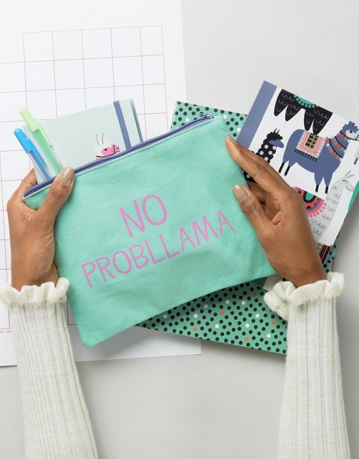 Paperchase No Probllama Pouch - Multi