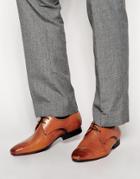 H By Hudson Leather Derby Shoes - Tan