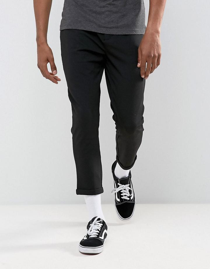 Only & Sons Cropped Jersey Pant - Black