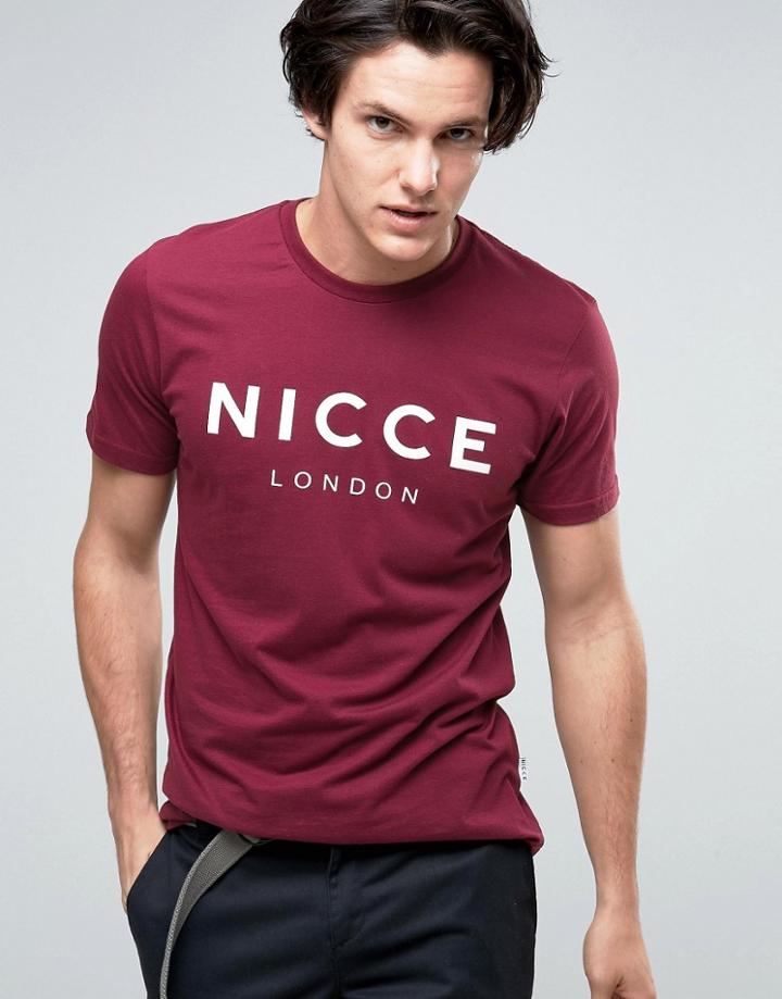 Nicce London Logo T-shirt - Red