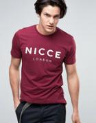 Nicce London Logo T-shirt - Red