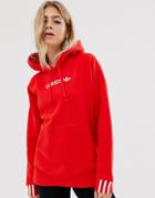 Adidas Originals Coeeze Hoodie In Red - Red